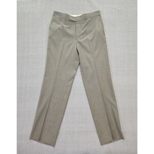Hugo Boss Pants Men's 34x32 Gray 100% Virgin Wool Made in USA Pasolini/Movie